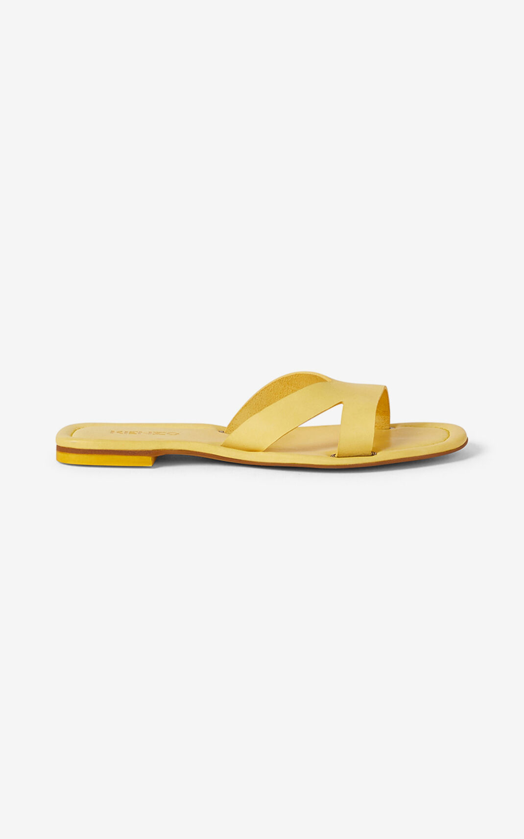 Pantuflas Kenzo OPANKA flat Cuero Mujer Amarillo - SKU.3601933